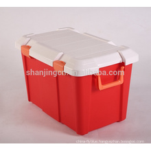 Heavy Duty easy move colorful Plastic Storage Box For Car Homeware Storage Bin Wholesale plastic case